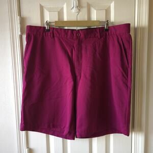 Greg Norman Tasso Elba Mens Golf Shorts Size 42 Magenta Red Purple Shark